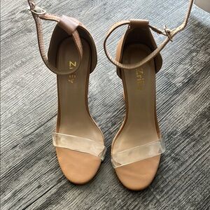 - Women's Nude Ankle Strap Heels 5M
